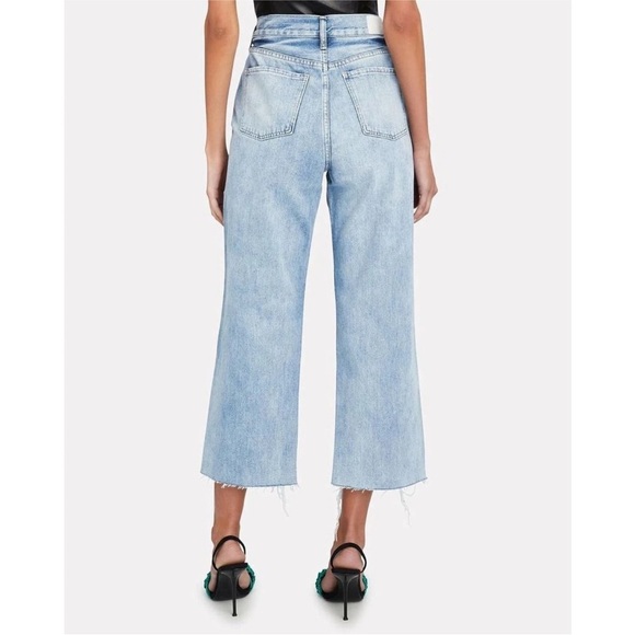 PISTOLA Cassie Distressed High-Rise Straight-Leg Jeans - Picture 2 of 7